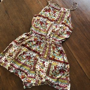 H&M ❤️ Coachella Romper Floral Ties Open Back